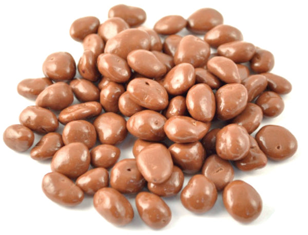 Carol Anne milk chocolate raisins with smooth chocolate coating