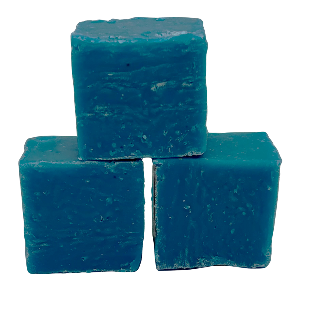 Sour blue raspberry fudge bright blue fruity fudge pieces