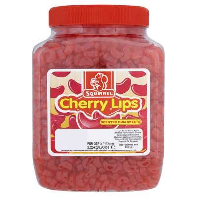 Squirrel cherry lips firm cherry‑flavoured gummy sweets