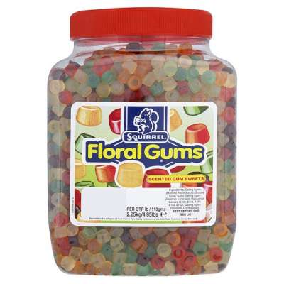Squirrel Floral Gums firm chewy floral‑flavoured sweets