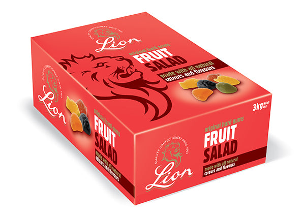 Lion Fruit Salad firm chewy fruit‑flavoured gums