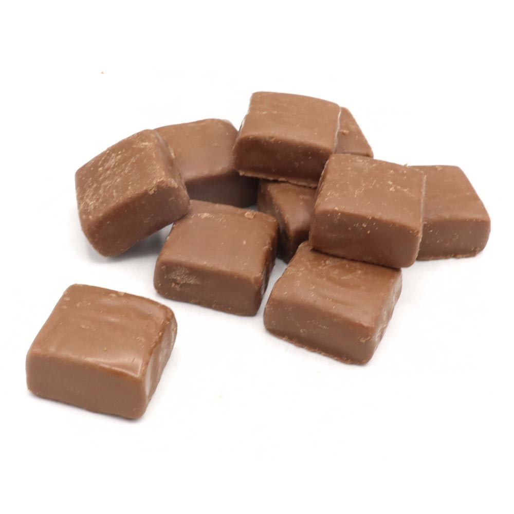 Milk chocolate covered fudge soft creamy fudge coated in smooth milk chocolate