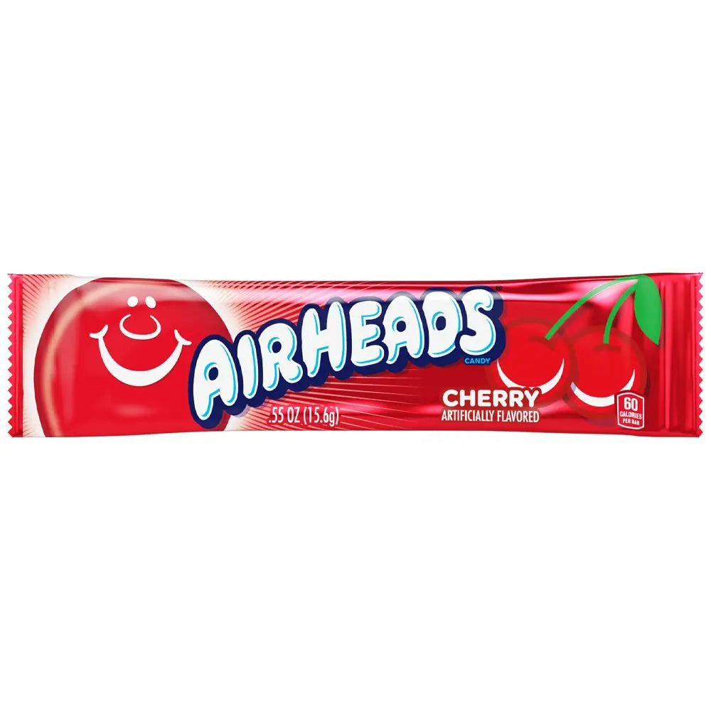 Airheads cherry chewy taffy bar