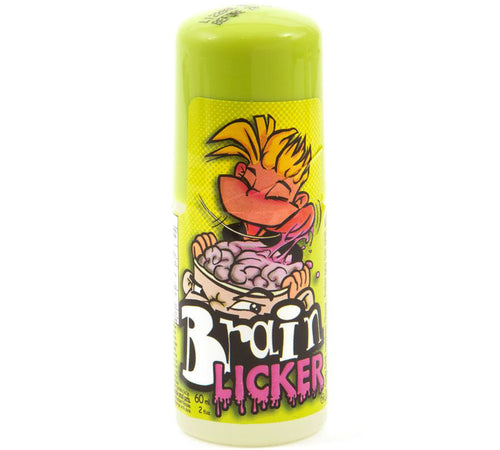 Brain Licker sour candy roller bottle with extra sour liquid
