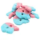 BUBS Dizzy Bubblegum Skulls vegan foam sweets with bubblegum flavour