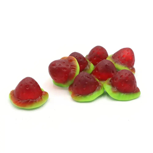 Damel jelly filled strawberry sweets with soft gummy centre