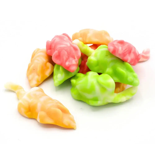 Damel multicoloured gummy mice sweets