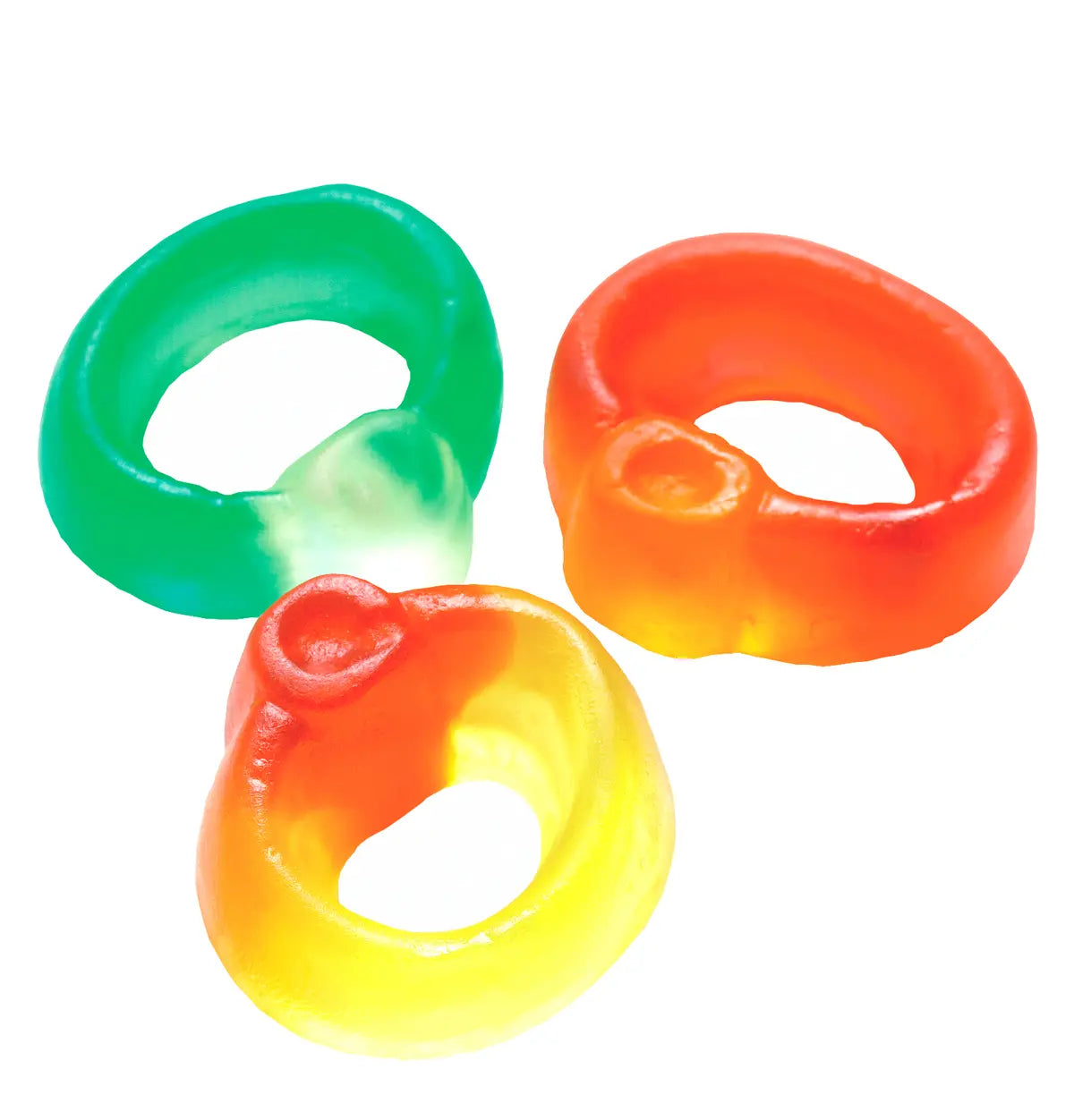 Haribo Friendship Rings fruity gummy sweets in assorted colours