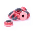 Park Lane sour blackcurrant ring gummies coated in fizzy sugar