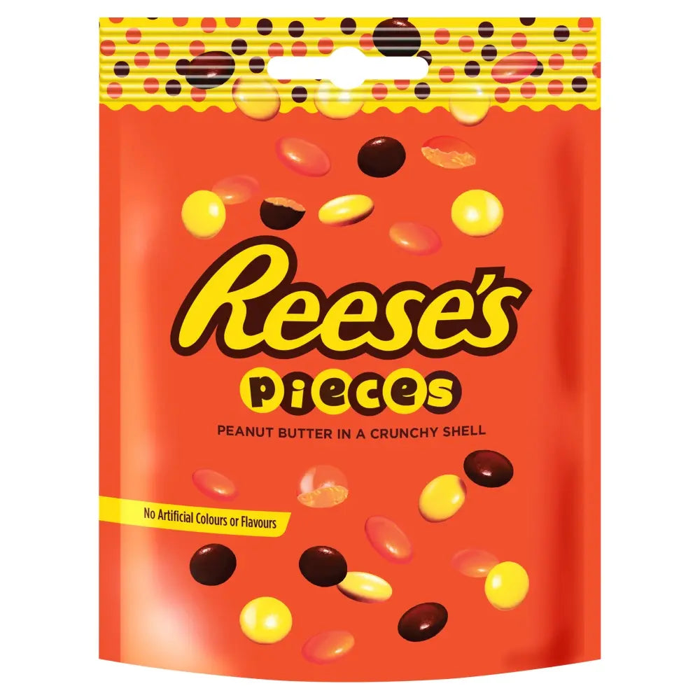 Reese’s Pieces crunchy peanut butter candy in colourful shells