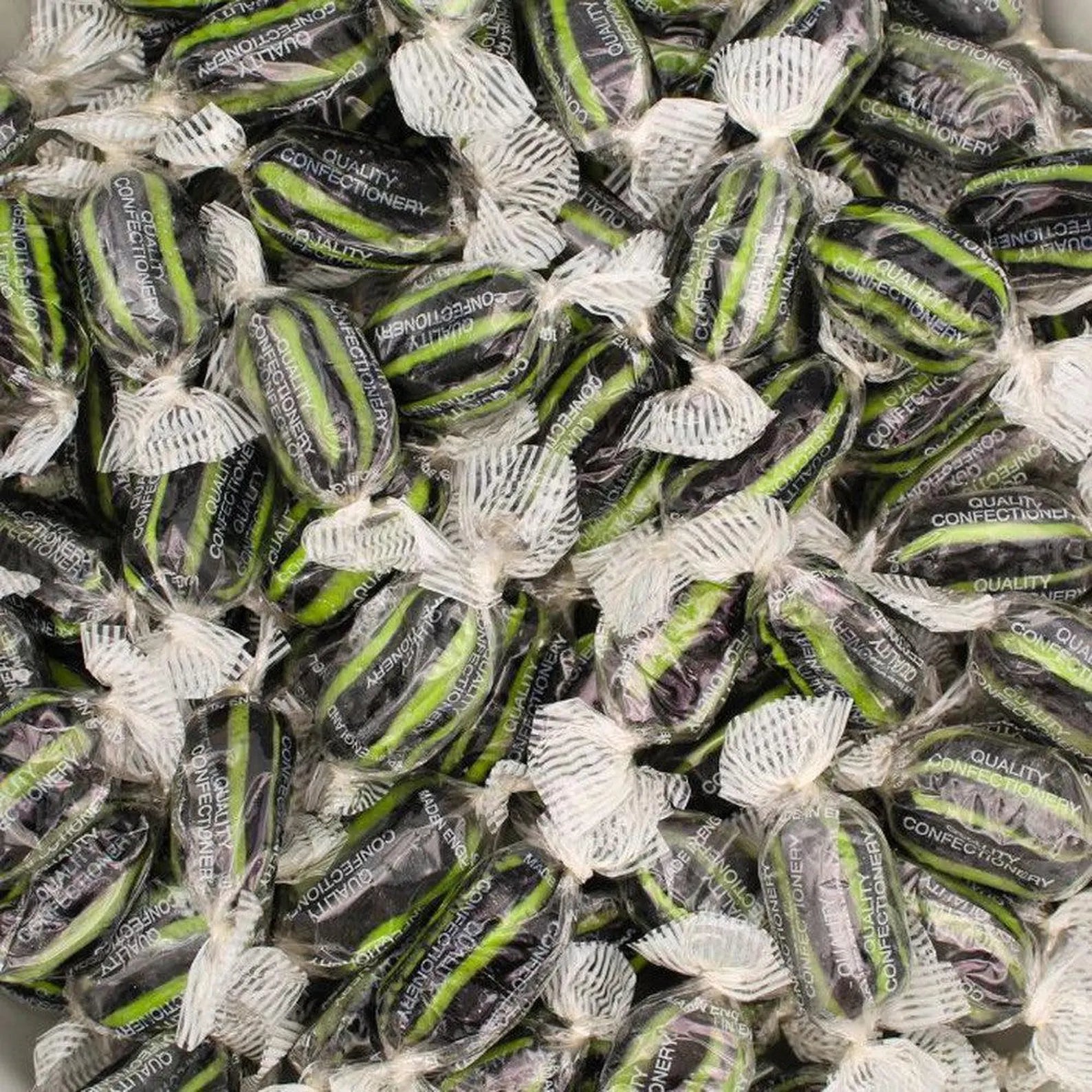 Stockleys lime and liquorice boiled sweets with sharp citrus and rich liquorice flavour