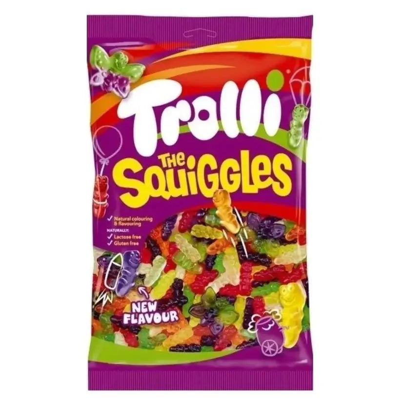 Trolli The Squiggles multicoloured gummy worms with fruity flavours